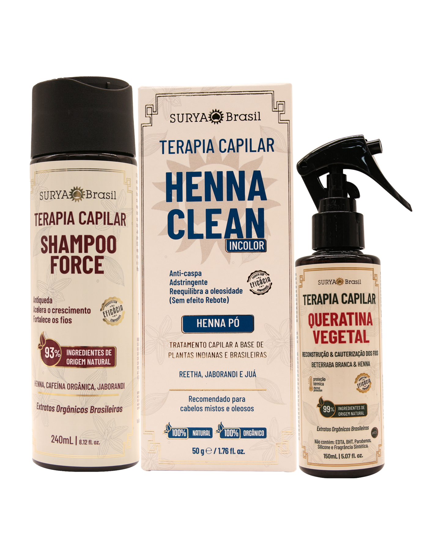 Kit Terapia Natural – Reconstrução e Força dos Fios