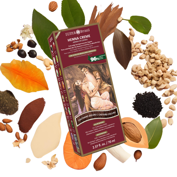 Henna Creme Castanho Escuro 70ml
