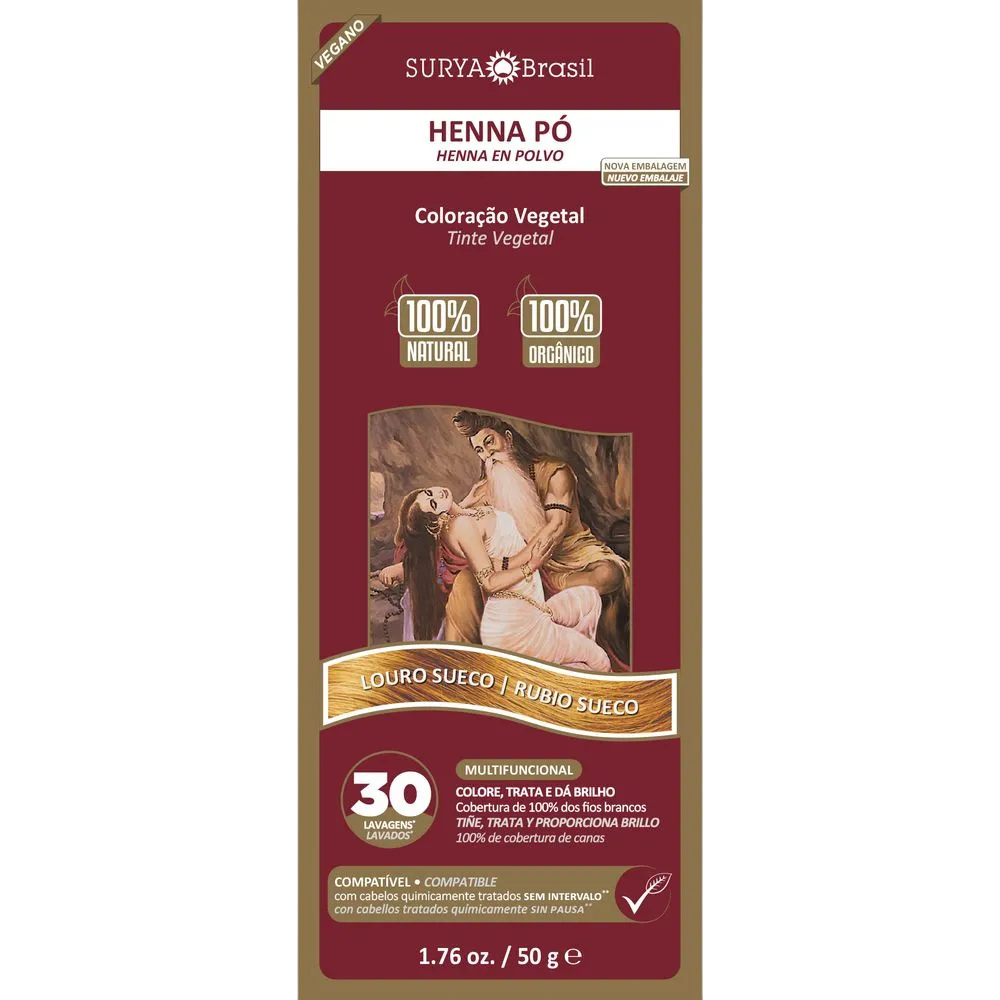 Henna Pó Louro Sueco 50g