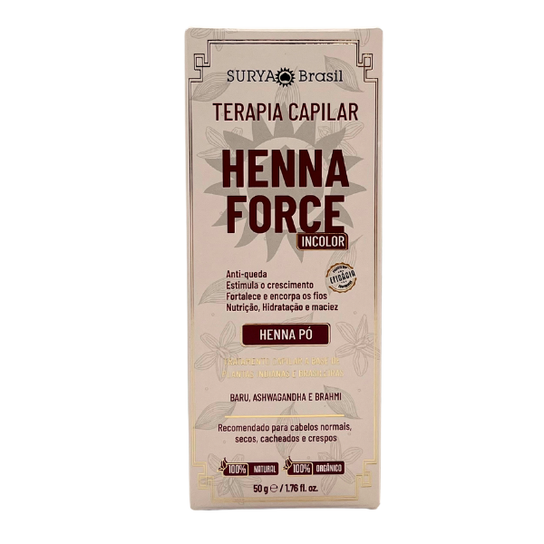 Henna Pó Force Incolor Terapia Capilar 50g